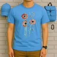 Spring Dandelion Floral Art T-Shirt thumb 5