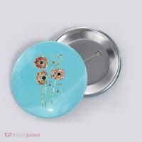 Spring Dandelion Floral Art Button thumb 0