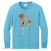 Spring Dandelion Floral Art Kids Long Sleeve Shirt thumb 0