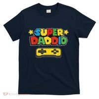 Super Daddio Gamer Dad Fathers Day Gift Papa Gift From Son Daughter Grandkids T-Shirt thumb 0