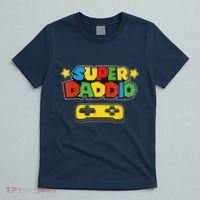 Super Daddio Gamer Dad Fathers Day Gift Papa Gift From Son Daughter Grandkids T-Shirt thumb 5