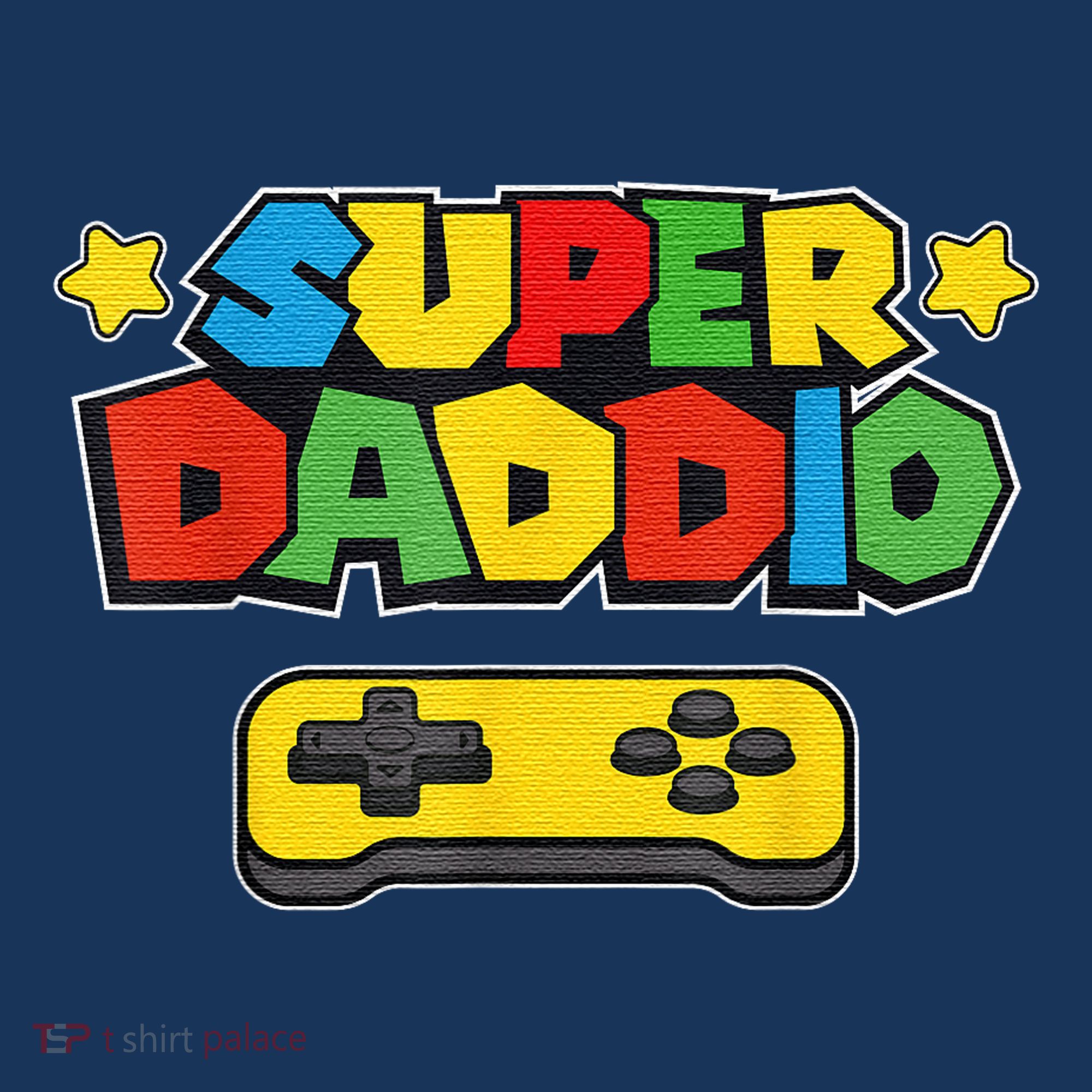 Super Daddio Gamer Dad Fathers Day Gift Papa Gift From Son Daughter Grandkids Mousepad