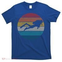 Scuba Diving Great Gift Vintage Retro Ocean Scuba Diver Gift Cute Gift T-Shirt thumb 0
