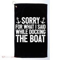 Sailing Dad Gift Sailer Father Sailboat Gift Boating Great Gift Golf Towel thumb 0