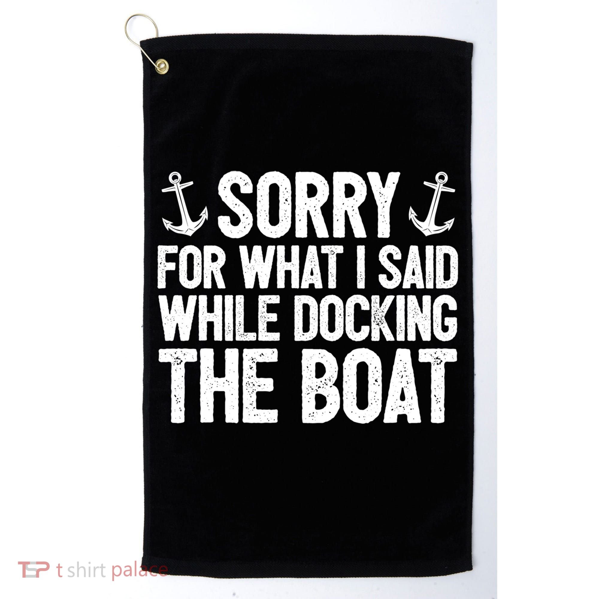 Sailing Dad Gift Sailer Father Sailboat Gift Boating Great Gift Golf Towel