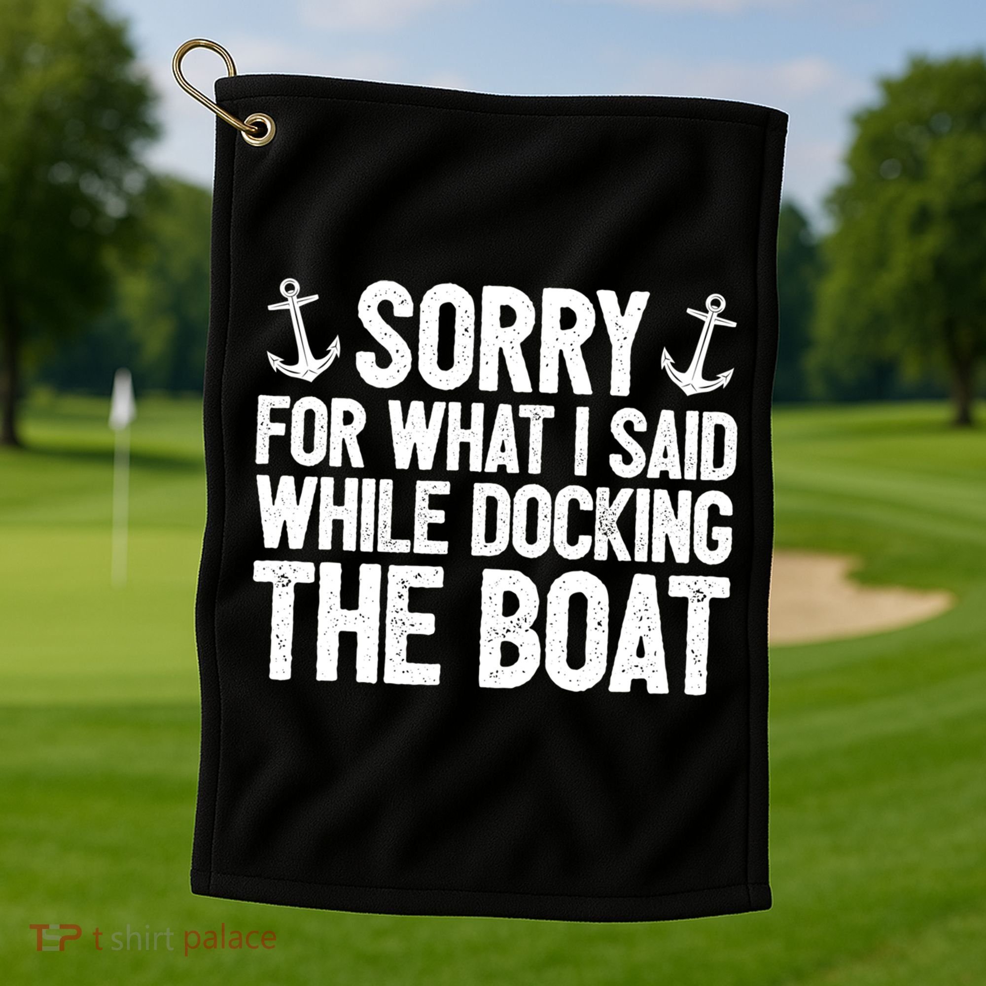 Sailing Dad Gift Sailer Father Sailboat Gift Boating Great Gift Golf Towel