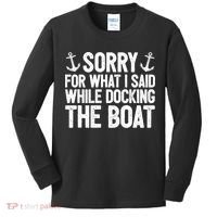 Sailing Dad Gift Sailer Father Sailboat Gift Boating Great Gift Kids Long Sleeve Shirt thumb 0