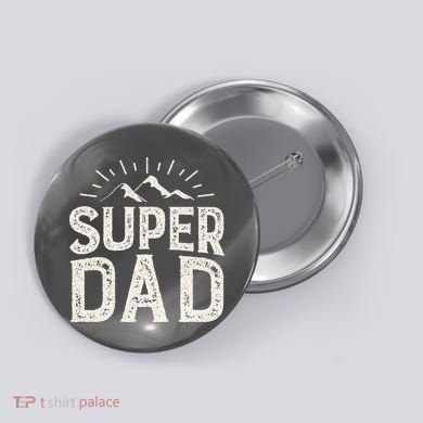 Super Dad Gift For Father's Day Button