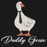 Silly Daddy Goose And Silly Mama Goose Matching Goose Family USA-Made Doggie Bandana thumb 2
