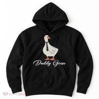 Silly Daddy Goose And Silly Mama Goose Matching Goose Family Hoodie thumb 0