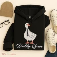 Silly Daddy Goose And Silly Mama Goose Matching Goose Family Hoodie thumb 4