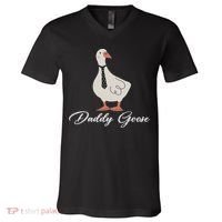 Silly Daddy Goose And Silly Mama Goose Matching Goose Family V-Neck T-Shirt thumb 0