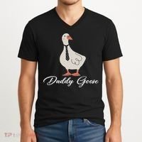 Silly Daddy Goose And Silly Mama Goose Matching Goose Family V-Neck T-Shirt thumb 2
