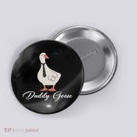 Silly Daddy Goose And Silly Mama Goose Matching Goose Family Button thumb 0
