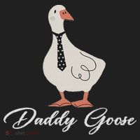 Silly Daddy Goose And Silly Mama Goose Matching Goose Family Golf Towel thumb 3