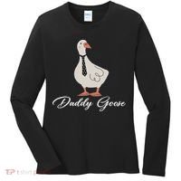 Silly Daddy Goose And Silly Mama Goose Matching Goose Family Women's Long Sleeve Shirt thumb 0