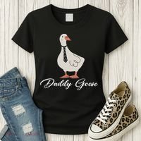 Silly Daddy Goose And Silly Mama Goose Matching Goose Family Women's T-Shirt thumb 3