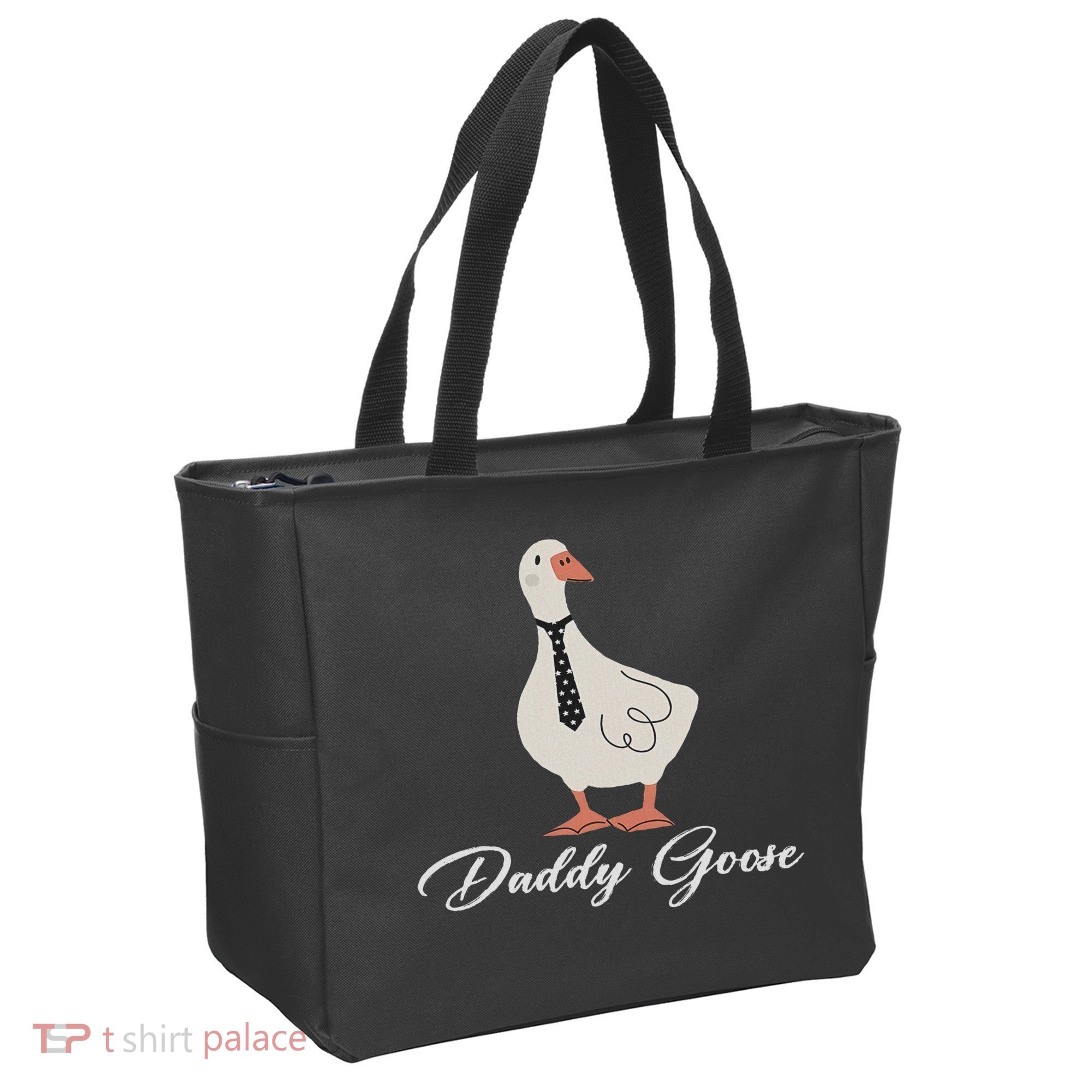 Silly Daddy Goose And Silly Mama Goose Matching Goose Family Tote Bag