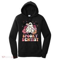 Spooky Dentist Ghost Halloween Dental Trick Or Teeth Gift Women's Hoodie thumb 0