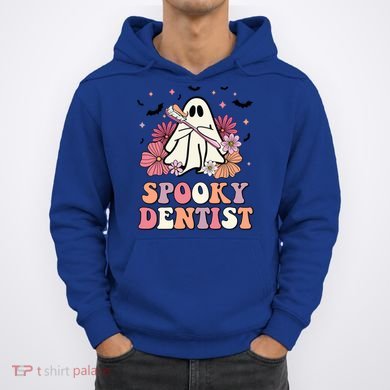 Spooky Dentist Ghost Halloween Dental Trick Or Teeth Gift Hoodie