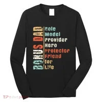 Step Dad Gift Best Bonus Dad Ever For Stepdad Long Sleeve Shirt thumb 0
