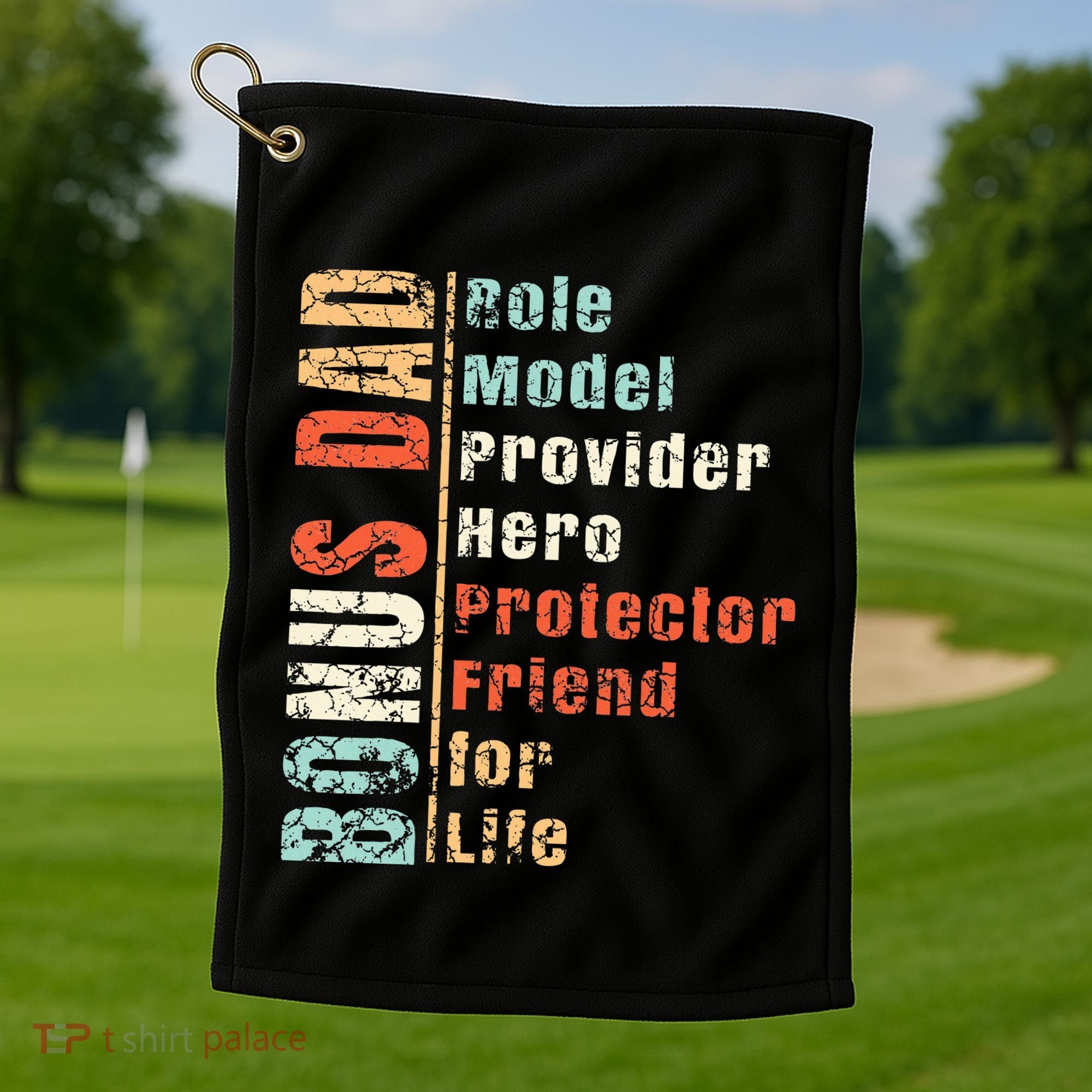 Step Dad Gift Best Bonus Dad Ever For Stepdad Golf Towel