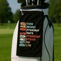 Step Dad Gift Best Bonus Dad Ever For Stepdad Golf Towel thumb 2