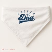 Soccer Dad Gifts Daddy Father's Day USA-Made Doggie Bandana thumb 0