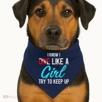 Scuba Diving Gifts For Scuba Divers Scuba USA-Made Doggie Bandana thumb 1