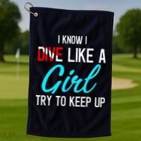 Scuba Diving Gifts For Scuba Divers Scuba Golf Towel thumb 1