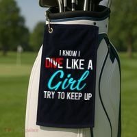 Scuba Diving Gifts For Scuba Divers Scuba Golf Towel thumb 2