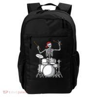 Skeleton Drummer Halloween Costume Playing Drums Gift Backpack thumb 0