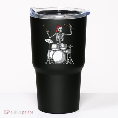Skeleton Drummer Halloween Costume Playing Drums Gift Tumbler