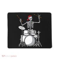 Skeleton Drummer Halloween Costume Playing Drums Gift Mousepad thumb 0