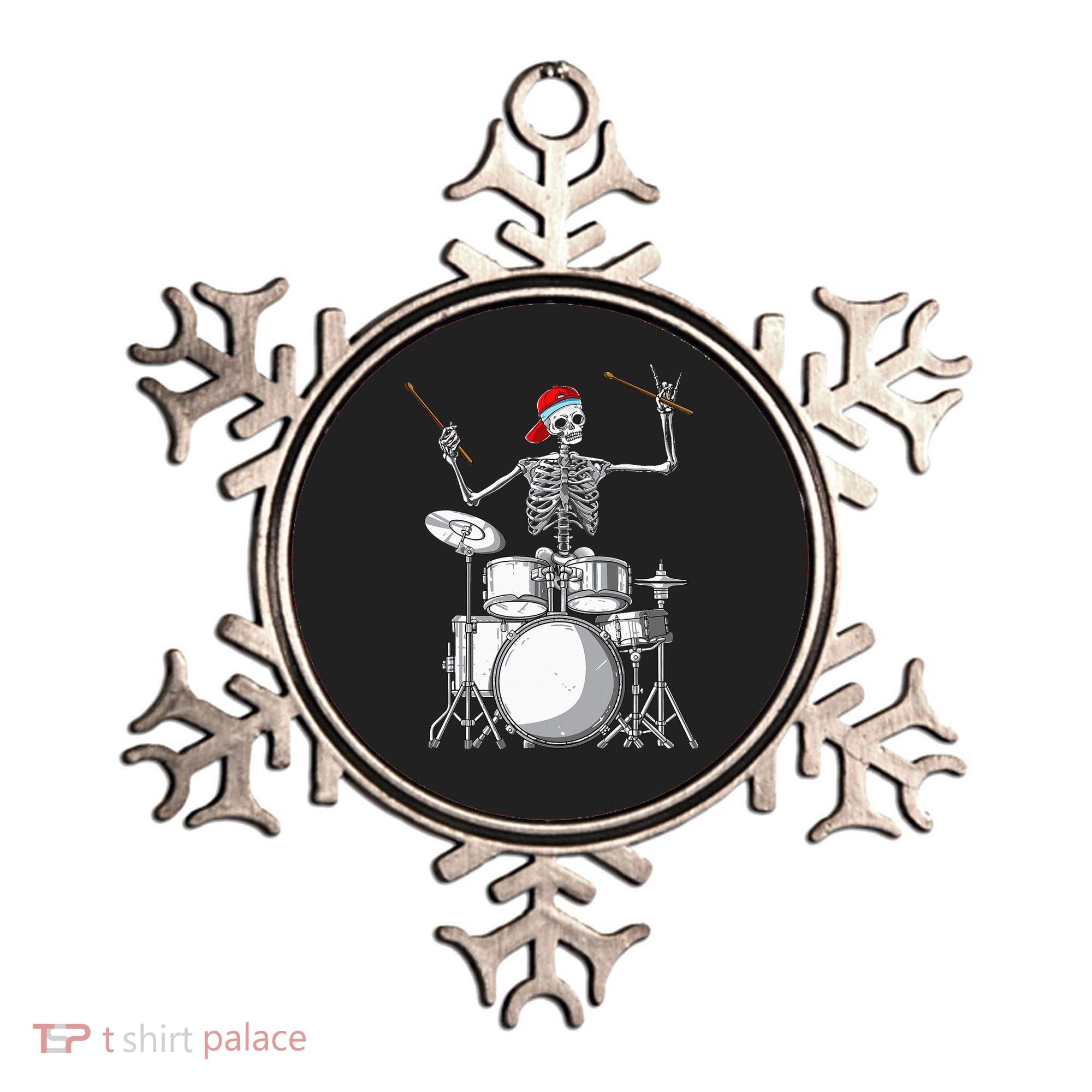 Skeleton Drummer Halloween Costume Playing Drums Gift Ornament