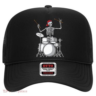 Skeleton Drummer Halloween Costume Playing Drums Gift Hat