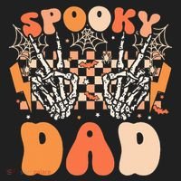 Spooky Dad Halloween Skeleton Costume Retro Groovy Tumbler thumb 3