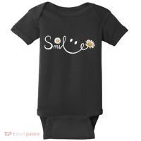 Smile Daisy Happy Face Baby Bodysuit thumb 0