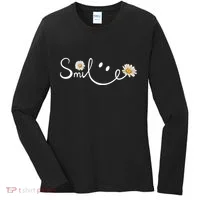 Smile Daisy Happy Face Women's Long Sleeve Shirt thumb 0