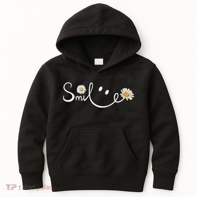 Smile Daisy Happy Face Kids Hoodie
