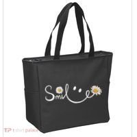 Smile Daisy Happy Face Tote Bag thumb 2
