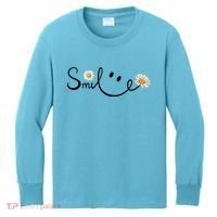 Smile Daisy Happy Face Kids Long Sleeve Shirt thumb 0