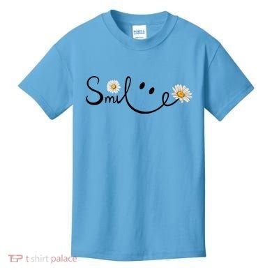 Smile Daisy Happy Face Kids T-Shirt