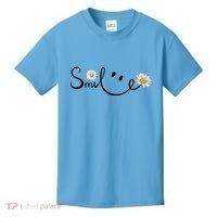 Smile Daisy Happy Face Kids T-Shirt thumb 0