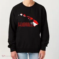 Scuba Dive Hawaii Scuba Diving Flag Women's Sweatshirt thumb 0