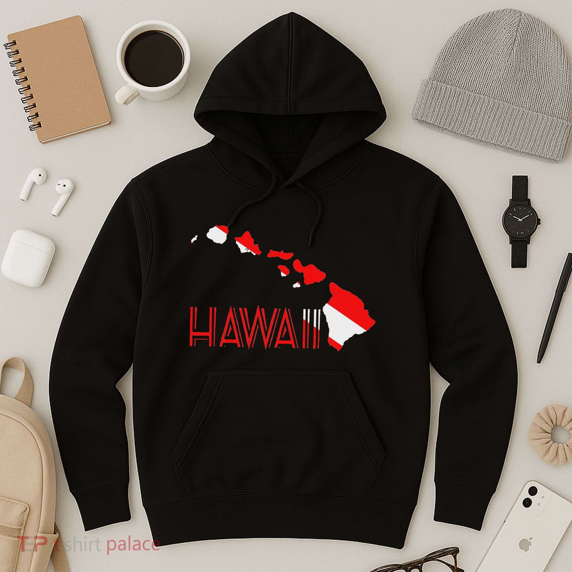 Scuba Dive Hawaii Scuba Diving Flag Hoodie