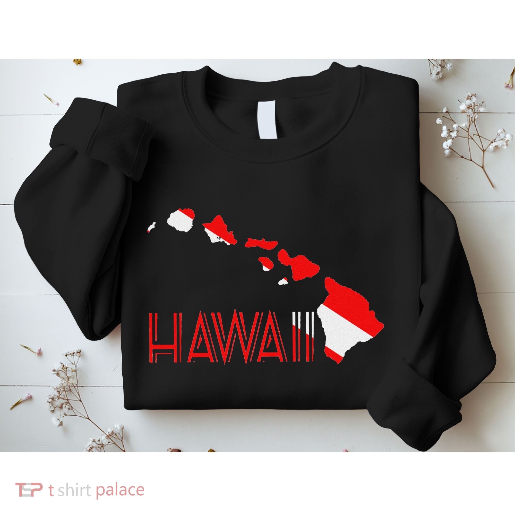Scuba Dive Hawaii Scuba Diving Flag Sweatshirt
