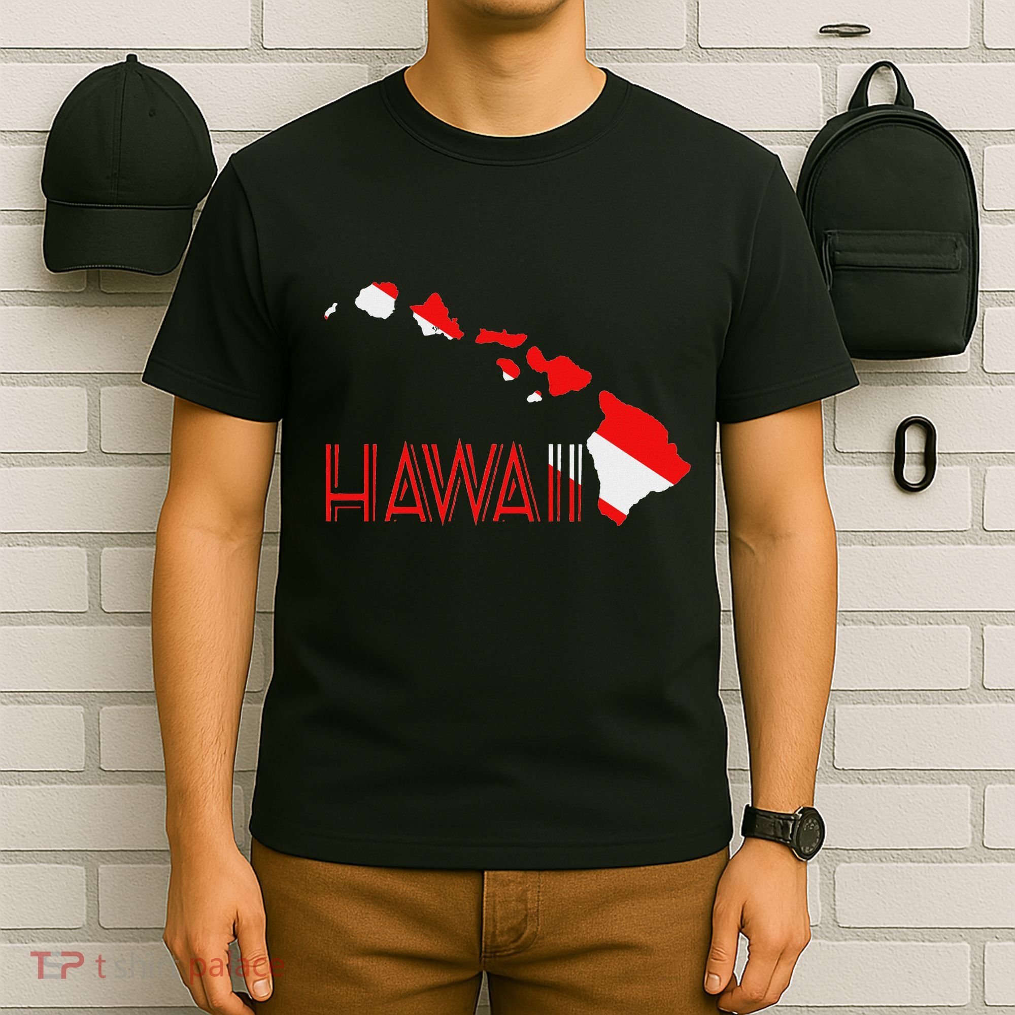 Scuba Dive Hawaii Scuba Diving Flag T-Shirt