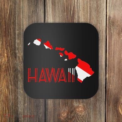 Scuba Dive Hawaii Scuba Diving Flag Coaster
