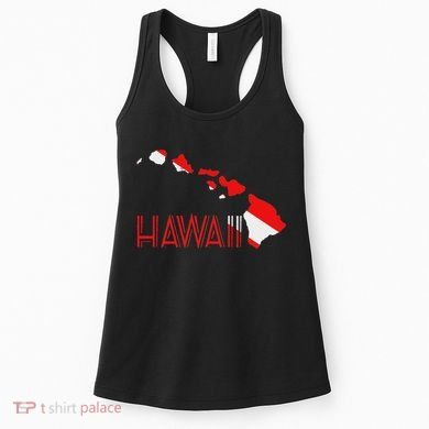 Scuba Dive Hawaii Scuba Diving Flag Women's Tank Top